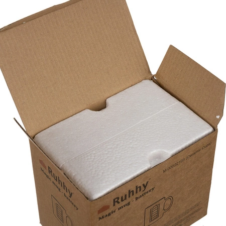 Kubek Bateria Magiczny Prezent Duży do Kawy Czarny Zmieniający Kolor 330ml RUHHY