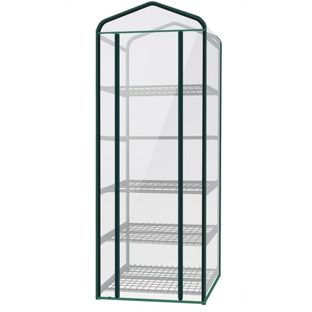 Mini Szklarnia Ogrodowa Balkonowa Tunel Foliowy na Balkon Półki 195x70x50cm MALATEC