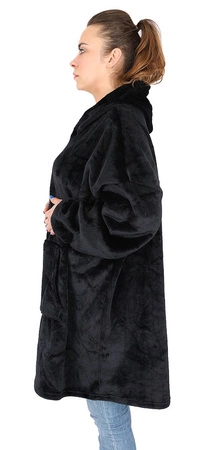 Ciepła Bluza Oversize XXL Koc Włochacz Futrzak 2w1 RUHHY
