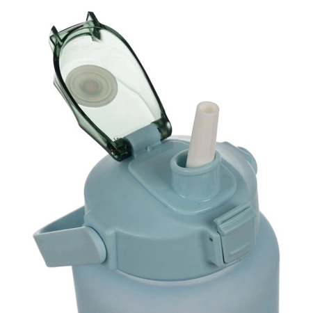 Butelka Motywacyjna na Wodę Bidon 2l z ml oz Miarką Słomką Duża 2000ml TRIZAND