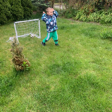 Bramka Piłkarska Duża do Piłki Nożnej Treningowa dla Dzieci XL 120x80x40cm TRIZAND