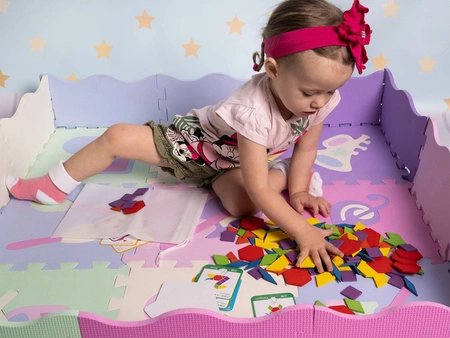 Drewniane Puzzle Układanka Gra Logiczna Mozaika XL KRUZZEL