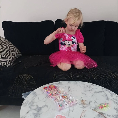 Zestaw do Robienia Bransoletek Koraliki DIY 900el KRUZZEL