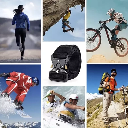 Pas Taktyczny Militarny Wojskowy Survival + Klamra TRIZAND