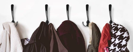 5 x Wieszak Meblowy na Ubrania Ścienny 15 Haczyków RUHHY