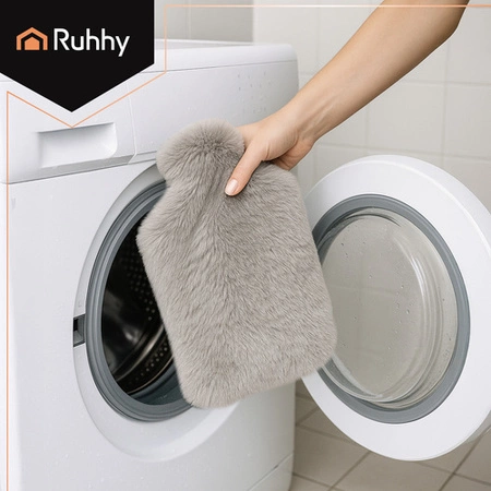 Termofor XXL Gumowy 3500 ml Ruhhy aż 8 Godzin Ciepła Duży Pokrowiec na Wodę