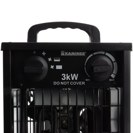 Nagrzewnica Elektryczna Farelka Dmuchawa Grzejnik Termostat 3kW 3000W Mocna KAMINER