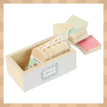 Drewniany Zestaw do Herbaty dla Dzieci KRUZZEL Akcesoria Dzbanek Prezent 26543