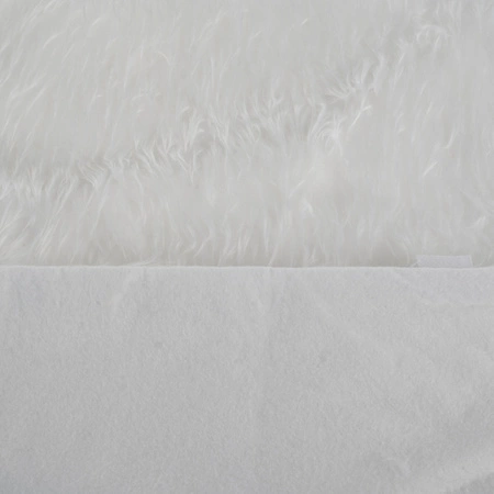 Dywanik pod Choinkę Mata Futerko Biały Dywan 120cm Duży na Prezenty Okrągły RUHHY