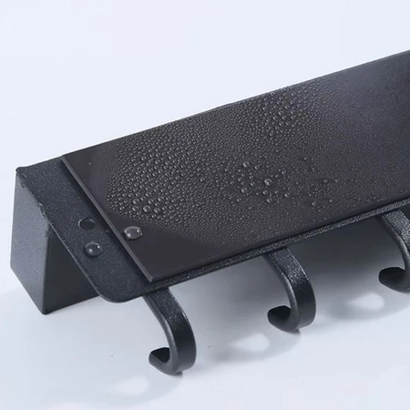 Wieszak Ścienny Uchwyt na Klucze Ubrania Ścianę Półka z Wieszakami Magnes RUHHY