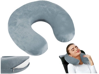 Poduszka Podróżna Ortopedyczna Memory Rogal Szyję TRIZAND