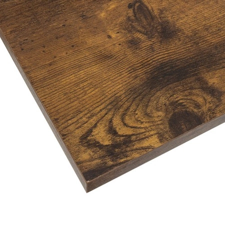 Kwietnik Wiszący na Ścianę Ścienny Loft Metalowy Półka na Kwiaty Czarny MDF RUHHY