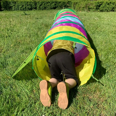 Tunel dla Dzieci Ogrodowy do Domu Gąsienica Samorozkładający Duży Składany KRUZZEL