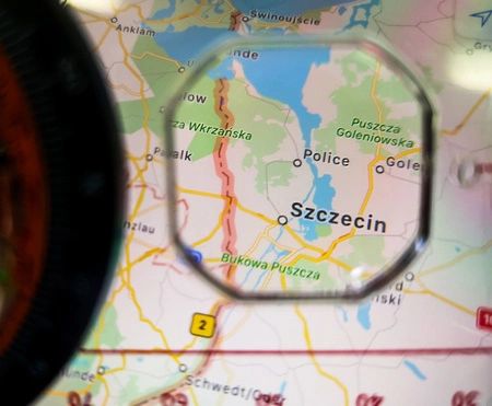 Kompas Mapowy Płytkowy Podziałka Busola Mapnik TRIZAND