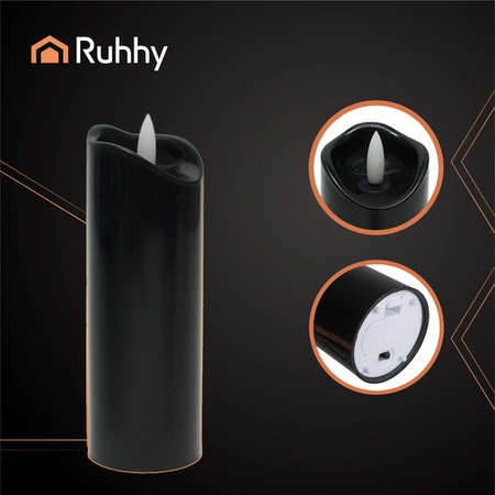 Świeczka Wkład Led Ruhhy Efekt Płomienia Świece Baterie do Zniczy 12sztuk