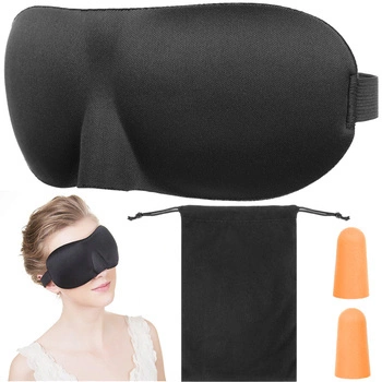 Opaska na Oczy Maska do Spania 3D + Zatyczki Etui MALATEC