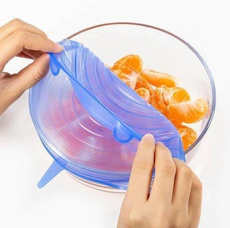 Pokrywki Silikonowe Uniwersalne do Żywności 6szt RUHHY