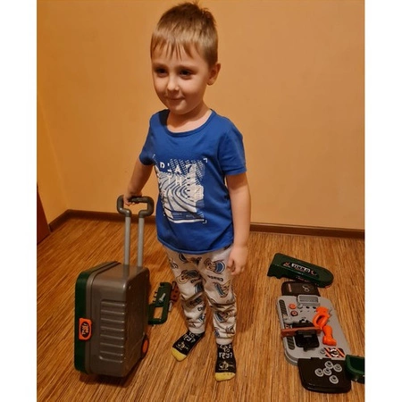 Warsztat dla Dzieci Zestaw Majsterkowicza Narzędzia z Narzędziami + Walizka KRUZZEL