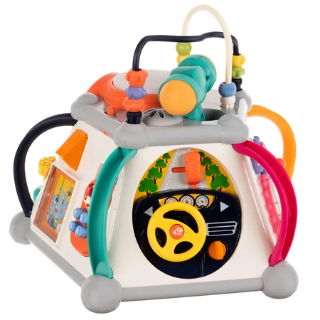 Interaktywna Kostka Edukacyjna 6 Boków + Młoteczek KRUZZEL