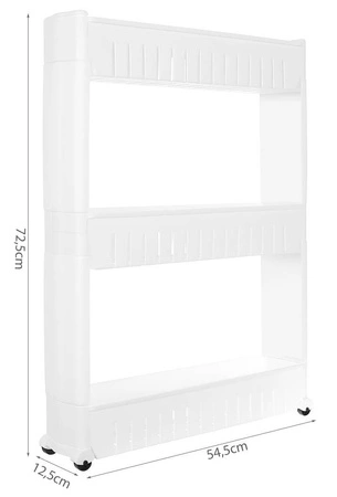 Regał Szafka Półka Łazienkowa Kuchenna z Kółkami RUHHY