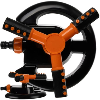 Zraszacz Ogrodowy Obrotowy 360° 3 Ramienny Stabilny Podlewanie Trawnika 10m GARDLOV