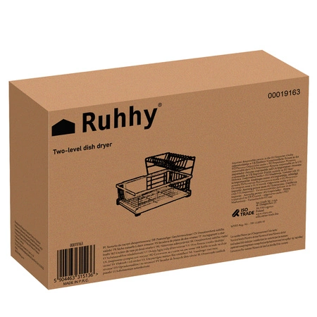 Duża Suszarka do Naczyń Czarna Ociekacz na Sztućce RUHHY