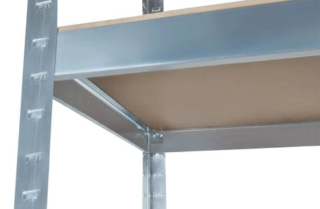 Regał Magazynowy Metalowy 150x75x30 cm 4 Półki Garażowy 540 kg do Garażu MALATEC