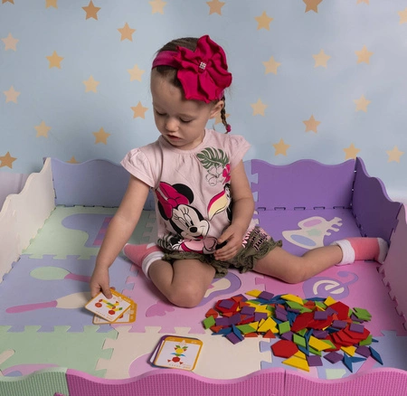 Drewniane Puzzle Układanka Gra Logiczna Mozaika XL KRUZZEL