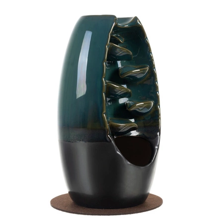 Wodospad Kominek Zapachowy Kadzidło + Knoty Ceramiczny Zestaw Kadzideł Dym RUHHY