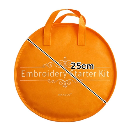 Mulina do Haftowania mix Kolorów 100 szt Nici + Zestaw Akcesoriów Tamborek 25724 MAALEO