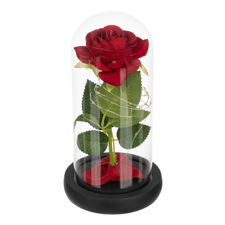 Wieczna Róża w Szkle LED Świecąca Prezent na Dzień Matki Mamy w Pudełku XL Ruhhy 25682