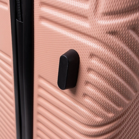 Walizka Podróżna Zestaw Walizek Duża Średnia Mała Walizki na Kółkach Bagaż różowe Trizand 26663