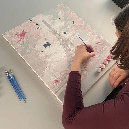 Malowanie po Numerach Obraz 40x50 Zestaw na Ramie Prezent do Malowania DIY