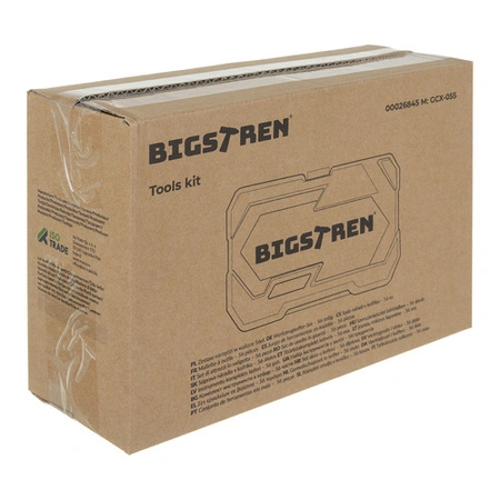 Zestaw Narzędzi Bigstren Walizka Narzędziowa 56 el. 1/4" Klucze Nasadowe 26845