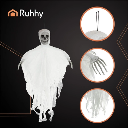Szkielet na Halloween Wiszący Dekoracja Kościotrup Ozdoba Wisząca Duch 70cm Ruhhy 26124