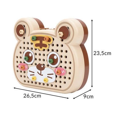 Klocki konstrukcyjne 3D KOSMOS Iso Trade 161el Wkrętarka Prezent dla Dzieci 26579