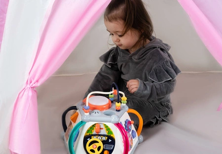 Interaktywna Kostka Edukacyjna 6 Boków + Młoteczek KRUZZEL