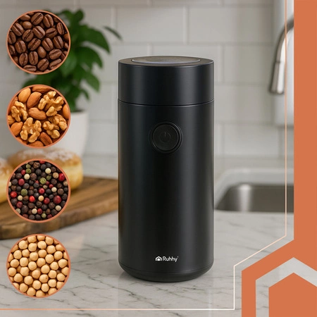 Młynek do Kawy Elektryczny do Mielenia Orzechów Przypraw Wydajny Mocny 150W Ruhhy 26219