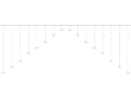 Wiszące Gwiazdy Kurtyna Lampki Choinkowe 136 LED m ISO TRADE