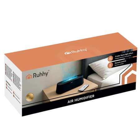 Dyfuzor Zapachowy Nawilżacz Powietrza Aromatoterapia 250 ml Efekt Ognia Ruhhy 26328