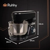 Robot Planetarny Kuchenny z Podgrzewaną Misą 6,2l Wielofunkcyjny Blender Ruhhy 25728