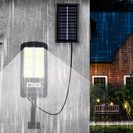 Lampa Solarna Pilot Czujnik Ruchu Zmierzchu 120COB IZOXIS