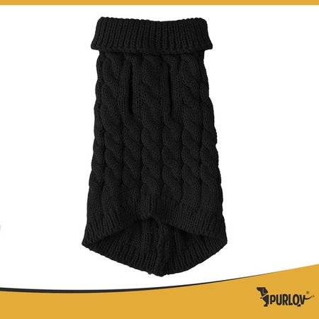 Ubranko dla Psa Kota Ciepły Sweterek Zimowy Sweter Ubranie na Zimę Golf L Purlov 26218