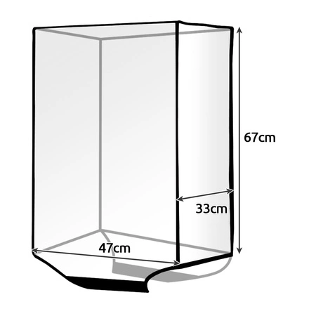 Pokrowiec na Dużą Walizkę Podróżną Ochronny Etui Bagaż Duży L Przezroczysty TRIZAND