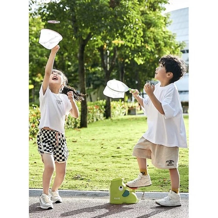 Wyrzutnia Latających Dysków Zabawka Powietrzna dla Dzieci Latające Dyski KRUZZEL