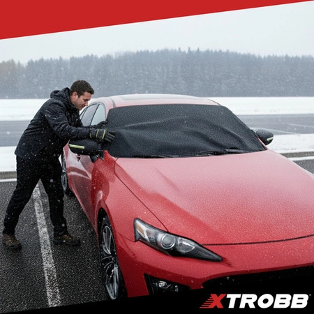 Mata antyszronowa Xtrobb osłona na szybę samochodowa uniwersalna zima lato 27186