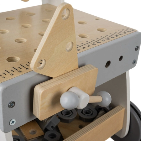 Warsztat dla Dzieci Zestaw Majsterkowicza Drewniany Narzędzia z Narzędziami KRUZZEL