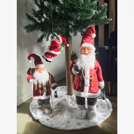 Mikołaj Wspinający się na Linie 100cm Melodyjka Prezent na Święta Wchodzący RUHHY