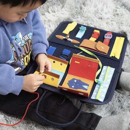 Tablica Manipulacyjna Sensoryczna Montessori Edukacyjna Zabawka dla Dzieci KRUZZEL