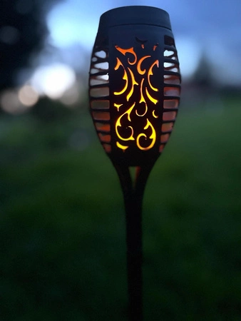 Lampa Solarna Pochodnia LED Efekt Płomień Ogień Płomienia Ogrodowa x4 4 szt GARDLOV